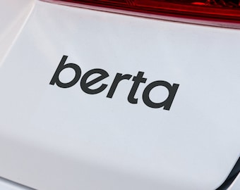 berta font Decal | VINYL DECAL | Alberta Decal | berta Decal | Alberta Decal | Laptop Decal | Car Truck SUV Decal | Custom Vinyl Car Decal