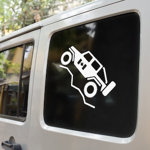 4x4 SUV with Canadian Flag Decal | VINYL Decal | 4x4 Decals | Truck Off Road Decal | Laptop Decal | SUV Decal | Custom Vinyl Car Decal
