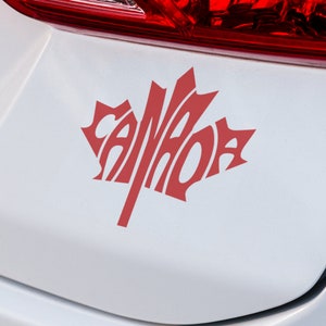 Maple Leaf (Kanada) Aufkleber | VINYL AUFKLEBER | Auto Aufkleber | Ahornblatt Aufkleber | Kanada Aufkleber | Laptop Aufkleber | SUV Aufkleber | Benutzerdefinierte Auto Aufkleber