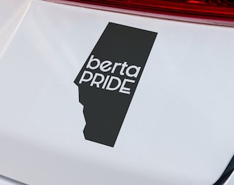 berta Pride Province Decal | VINYL DECAL | berta Decal | berta Pride Decal | Alberta | Laptop Decal | SUV Decal | Custom Vinyl Car Decal