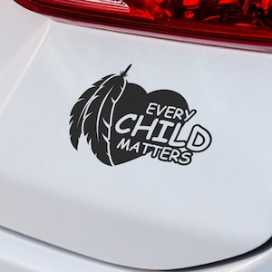 すべての子供が大切 (ハート) デカール | ビニール デカール | すべての子供が大切 デカール | 車用デカール | ラップトップ デカール | SUV デカール | カスタム ビニール カー デカール