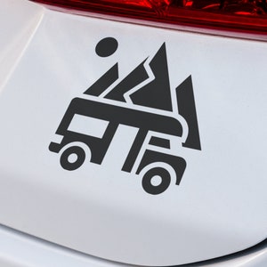 RV & Mountains Decal | Vinyl Decal | RV Decal | Mountains Decal | Adventure Decal | Laptop Decal | Car SUV Decal | Custom Vinyl Car Decal