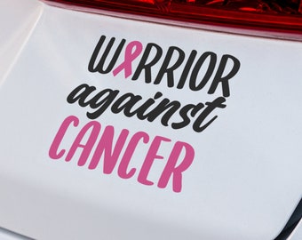 Warrior against Cancer Decal | VINYL DECAL | Warrior Decal | Cancer Decal | Car Decal | Laptop Decal | SUV Decal | Custom Vinyl Car Decal