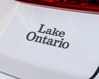 Lake Ontario Vinyl Decal, Great Lakes Car Sticker, Waterproof Window Decal for Truck, SUV, Boat, Laptop, Tumbler, Canadian Cottage Lake Life