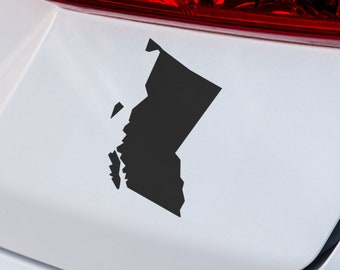 Calcomanía de vinilo de Columbia Británica, calcomanía de la provincia de Columbia Británica para ventana de auto, computadora portátil, camioneta, SUV