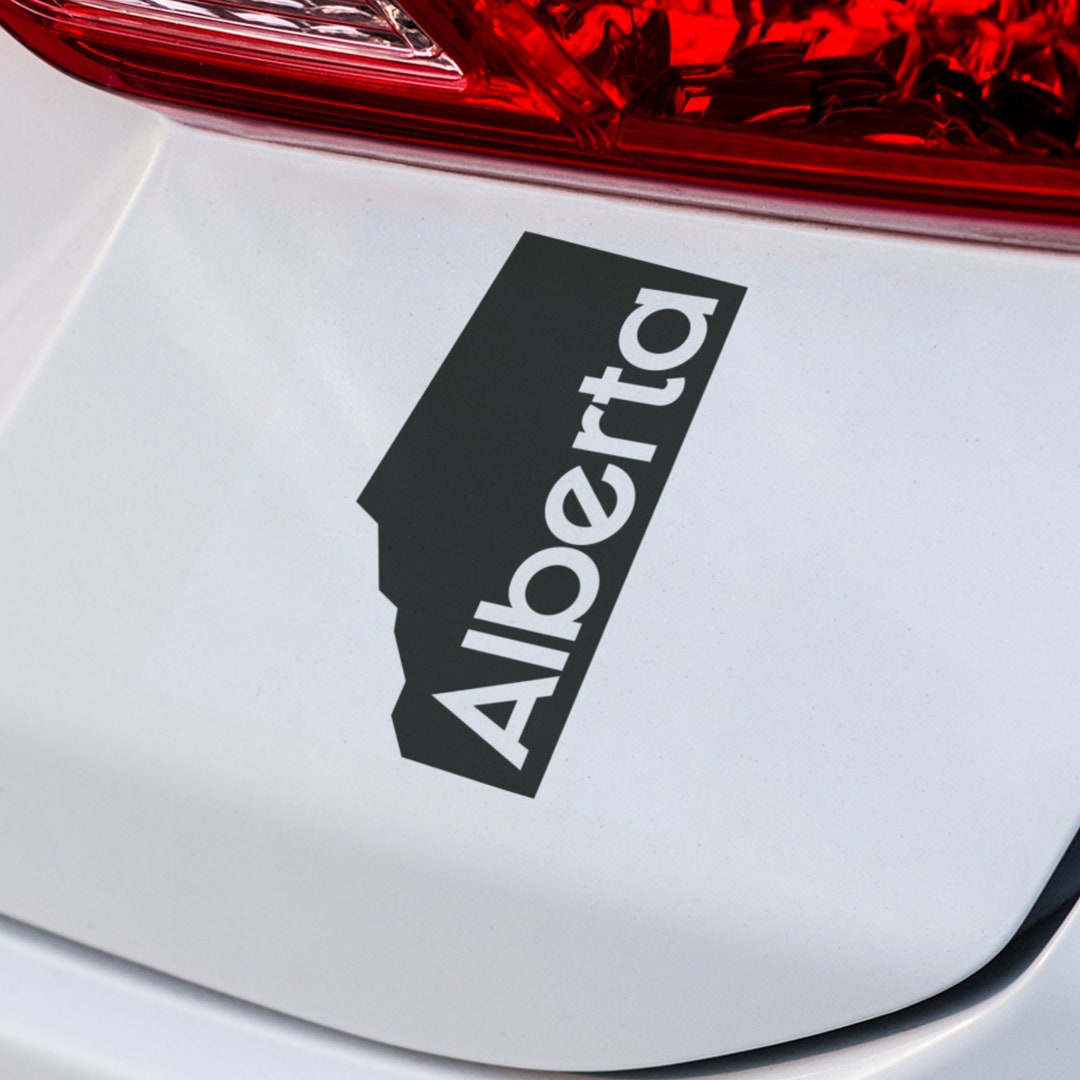 Alberta Province Decal VINYL DECAL Alberta Decal Canada Decal Car Decal