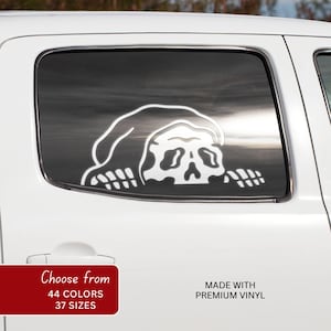 Grim Reaper kikar vinyldekal, rolig obehaglig bilklistermärke