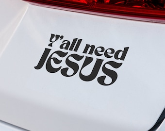 Décalcomanie en vinyle de Jésus, Christian Faith Car SUV Truck Sticker pour ordinateur portable
