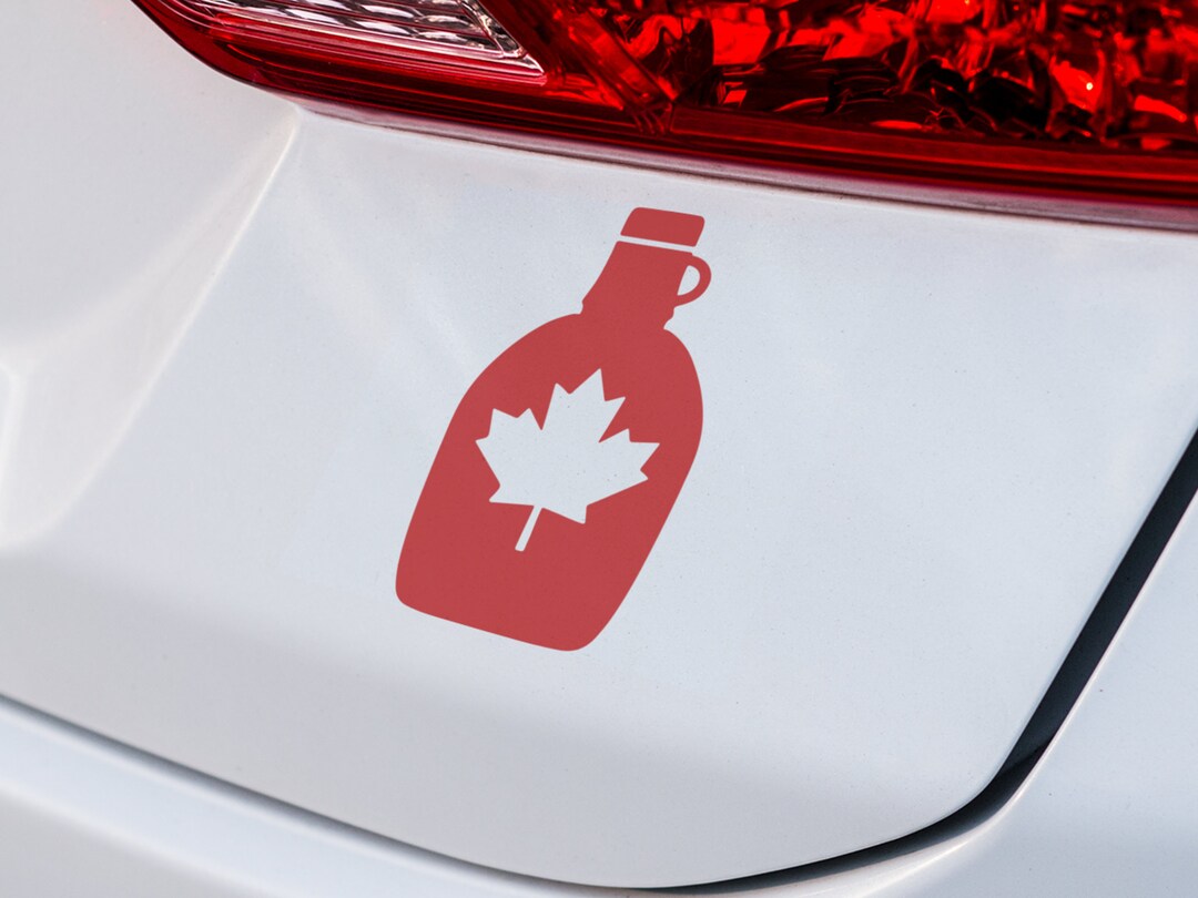 Maple Syrup Bottle maple Leaf Decal VINYL DECAL Maple - Etsy