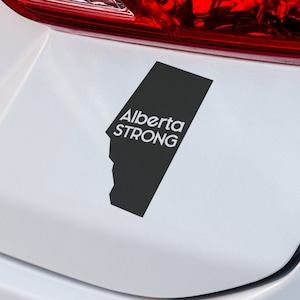 Alberta Strong Provinz Aufkleber | VINYL AUFKLEBER | Alberta Strong Aufkleber | Alberta | Laptop Aufkleber | Auto LKW SUV Aufkleber | Benutzerdefinierte Auto Aufkleber