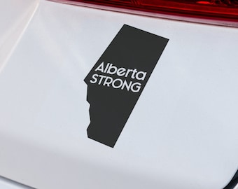 Alberta Strong Province Decal | VINYL DECAL | Alberta Strong Decal | Alberta | Laptop Decal | Car Truck SUV Decal | Custom Vinyl Car Decal