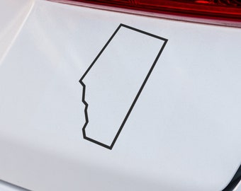 Province of Alberta (outline) | VINYL DECAL | Alberta Province Decal | Alberta | Laptop Decal | Truck SUV Decal | Custom Vinyl Car Decal