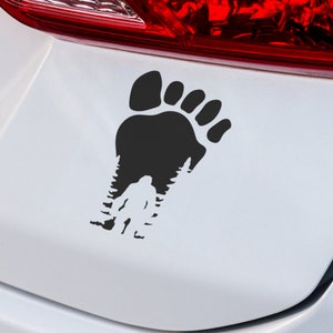 Big Foot zu Fuß Aufkleber | VINYL-AUFKLEBER | Auto-Aufkleber | Aufkleber | Sasquatch Aufkleber | Laptop Aufkleber | Auto Aufkleber | Personalisierter Auto-Aufkleber