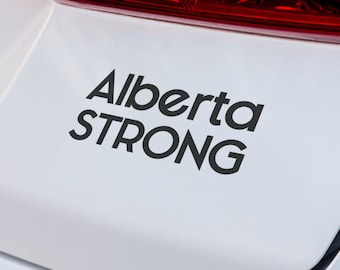 Alberta Strong font Decal | VINYL DECAL | Alberta Decal | Alberta Strong Decal | Laptop Decal | Truck SUV Decal | Custom Vinyl Car Decal