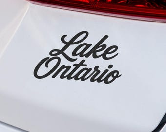 Lake Ontario Vinyl Decal, Great Lakes Car Sticker, Waterproof Window Decal for Truck, SUV, Boat, Laptop, Tumbler, Canadian Cottage Lake Life
