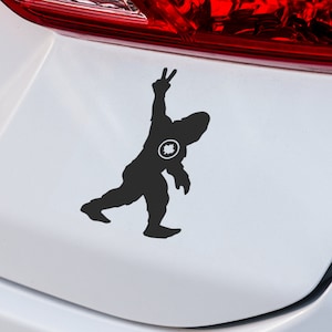 Bigfoot Peace (Team Canada) Decal | VINYL DECAL | Bigfoot Decal | Sasquatch Decal | Car Decal | Laptop Decal | Custom Vinyl Car Decal