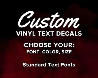 Adesivos de vinil personalizados com texto – Adesivos personalizados para carros, laptops e janelas