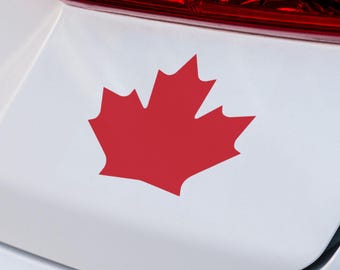 Canadian Maple Leaf Vinyl Decal, Canada Car Sticker, Waterproof Window Decal, Bumper Sticker for Truck, SUV, Laptop, Water Bottle, Boat, ATV