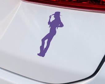 Beautiful Cowgirl Silhouette Decal |  VINYL DECAL | Cowgirl Silhouette Sticker | Cowgirl Laptop Decal | Truck SUV Custom Vinyl Car Decal