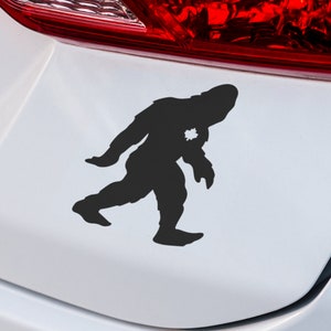 Bigfoot Walking (maple leaf) Decal | VINYL DECAL | Bigfoot Decal | Sasquatch Decal | SUV Decal | Laptop Decal | Custom Vinyl Car Decal