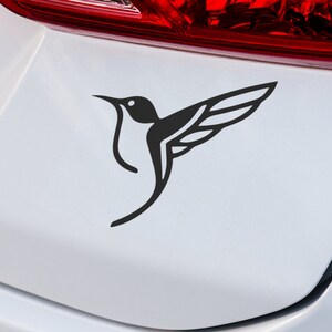Kolibri Vinyl Aufkleber, Naturvogel Aufkleber, Autofenster, Suv LKW, Laptop