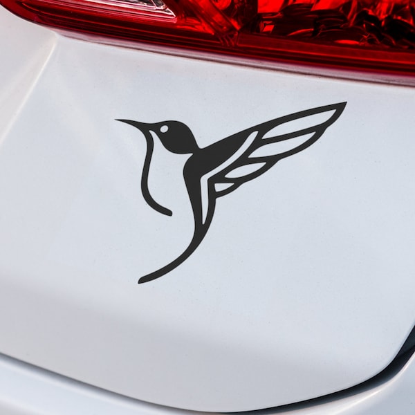 Sticker colibri | AUTOCOLLANT EN VINYLE | Sticker voiture | Sticker colibri | Sticker oiseau | Sticker pour ordinateur portable | Sticker SUV | Sticker voiture en vinyle personnalisé