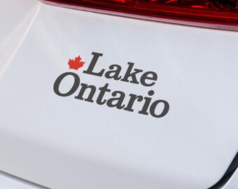 Lake Ontario Vinyl Decal, Great Lakes Car Sticker, Waterproof Window Decal for Truck, SUV, Boat, Laptop, Tumbler, Canadian Cottage Lake Life
