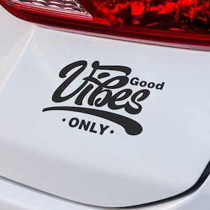 Good Vibes Only Aufkleber | VINYL AUFKLEBER | Good Vibes Aufkleber | Positive Decals | Auto Aufkleber | Laptop Aufkleber | SUV Aufkleber | Benutzerdefinierte Auto Aufkleber