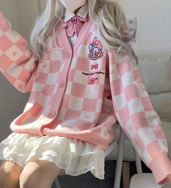 My Melody Cinnamoroll Pompompurin Kuromi Cardigan Kawaii - Etsy