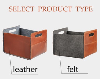 Personalized Leather Desk Bin, Custom Home Organizer, Father's Day Office Storage, Unique Rustic Decor, Bedroom Catchall Gift