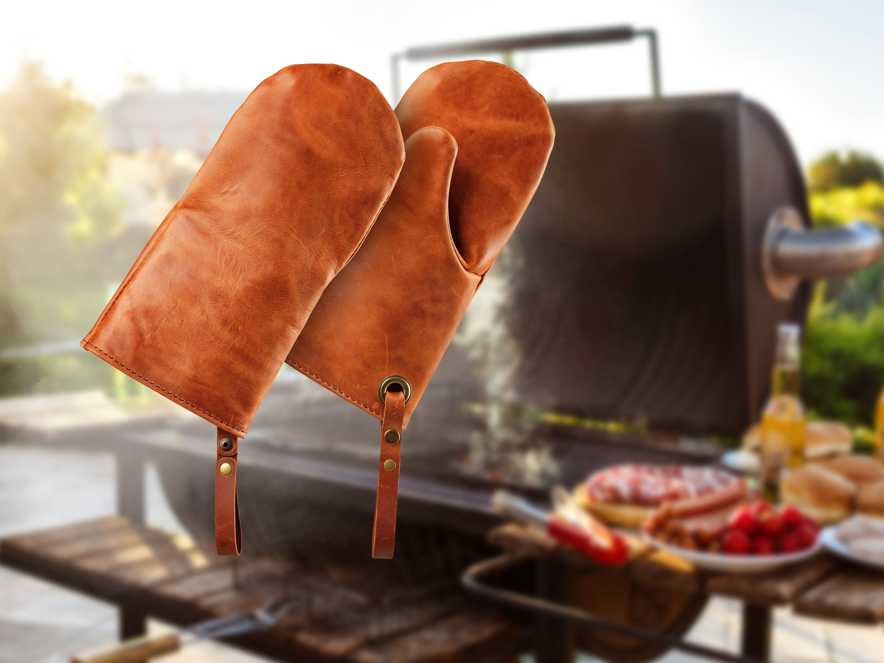 Outset Leather Grilling Gloves - F234 : BBQGuys