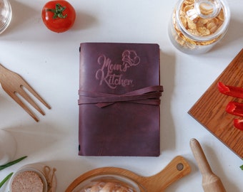 Leather Custom Cookbook - Personalized Recipe Journal