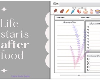 Printable Recipe Book