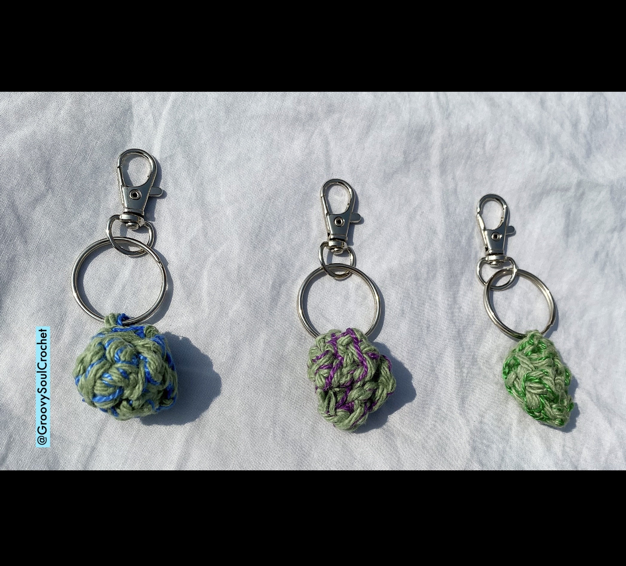 2 Pack Mini Nug Keychain Accessory for Stoner Gifts for Smoker 420