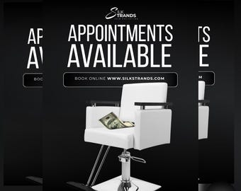 Termine verfügbar Flyer - Wimpern Make-up Termine - DIY Canva Flyer - Bearbeitbarer Flyer - Social Media Content Flyer