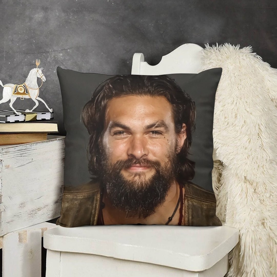 Jason Momoa Cushion Case Jason Momoa Throw Pillow Cover Etsy