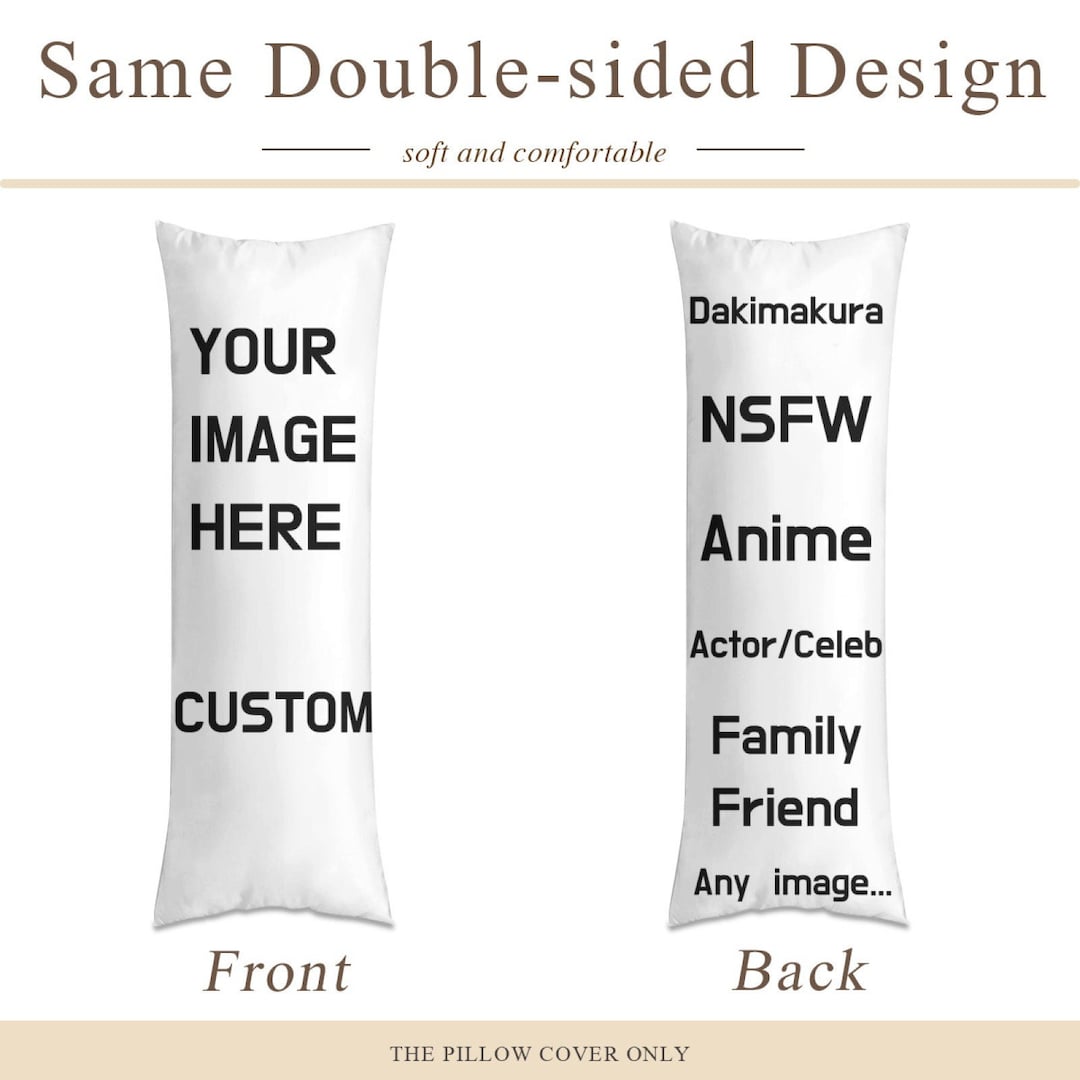 Custom Body Pillow Custom Photo Pillowcase Custom Body - Etsy