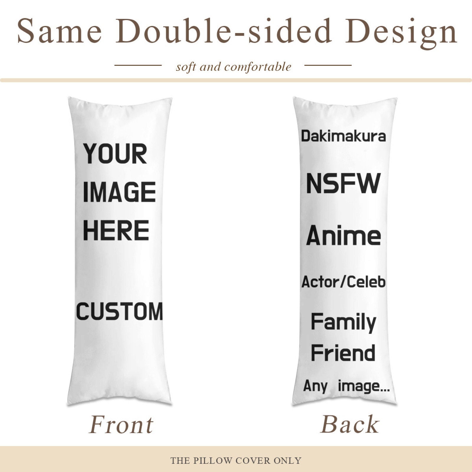  UTF4C Anime Modaozushi Masculino Dakimakura Abrazando – Cosplay  Personaje Cuerpo Almohada Almohada Almohada Algodón Material Impreso en  ambos lados de diferentes Patrones 20 x 54 : Hogar y Cocina