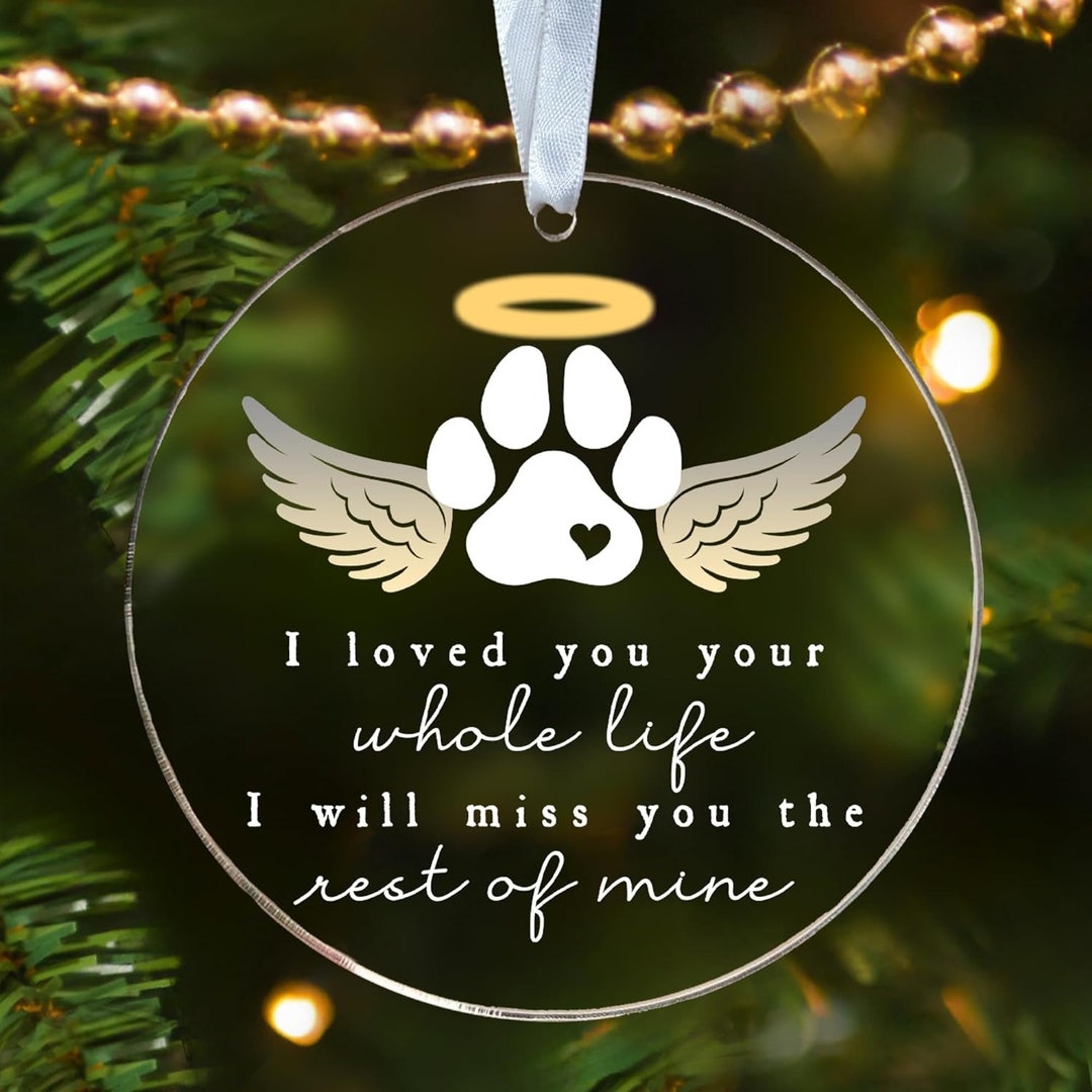 Pet Memorial Ornament Dog Memorial Gifts for Loss of Dog - Etsy