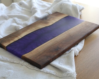 Black Walnut & Epoxy Resin Charcuterie Board