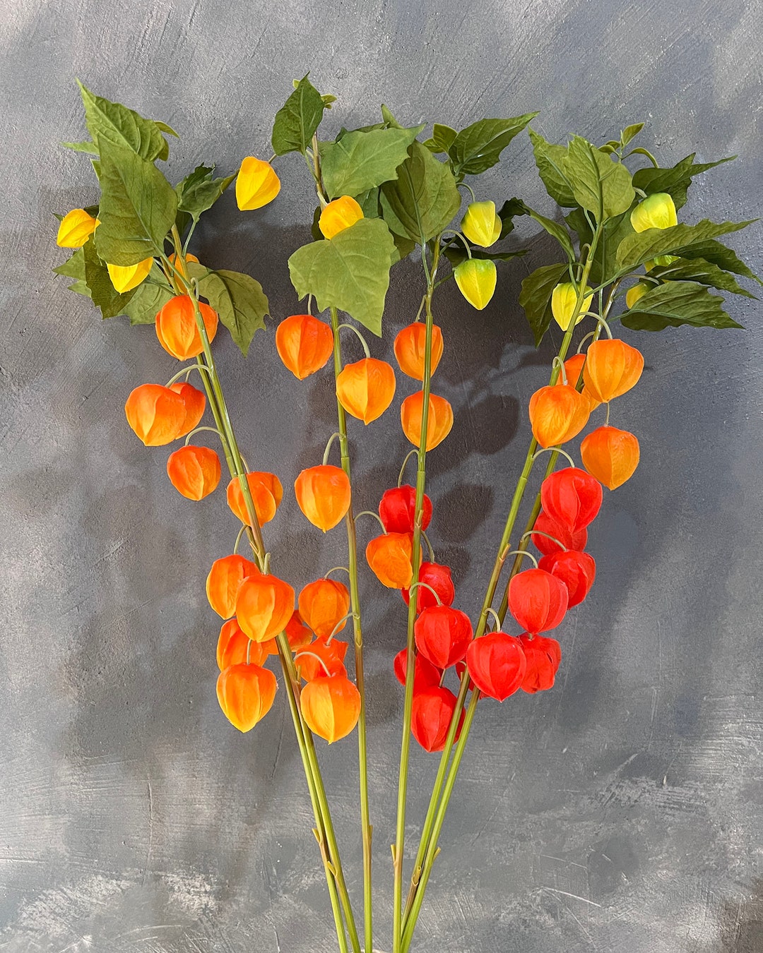 Silk Lantern Flower Artificial Chinese Lantern Autumn Home Etsy UK