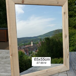 Spiegel im Holzrahmen, Unikate verschiedene Größen, Vintage, upcycelt, Hoch und Querformat 65x55cm , ST 6514