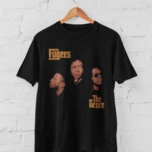 The Fugees Inspired Lauryn Hill Graphic Tee Vintage 90's Album Cover Style T-Shirt in Black