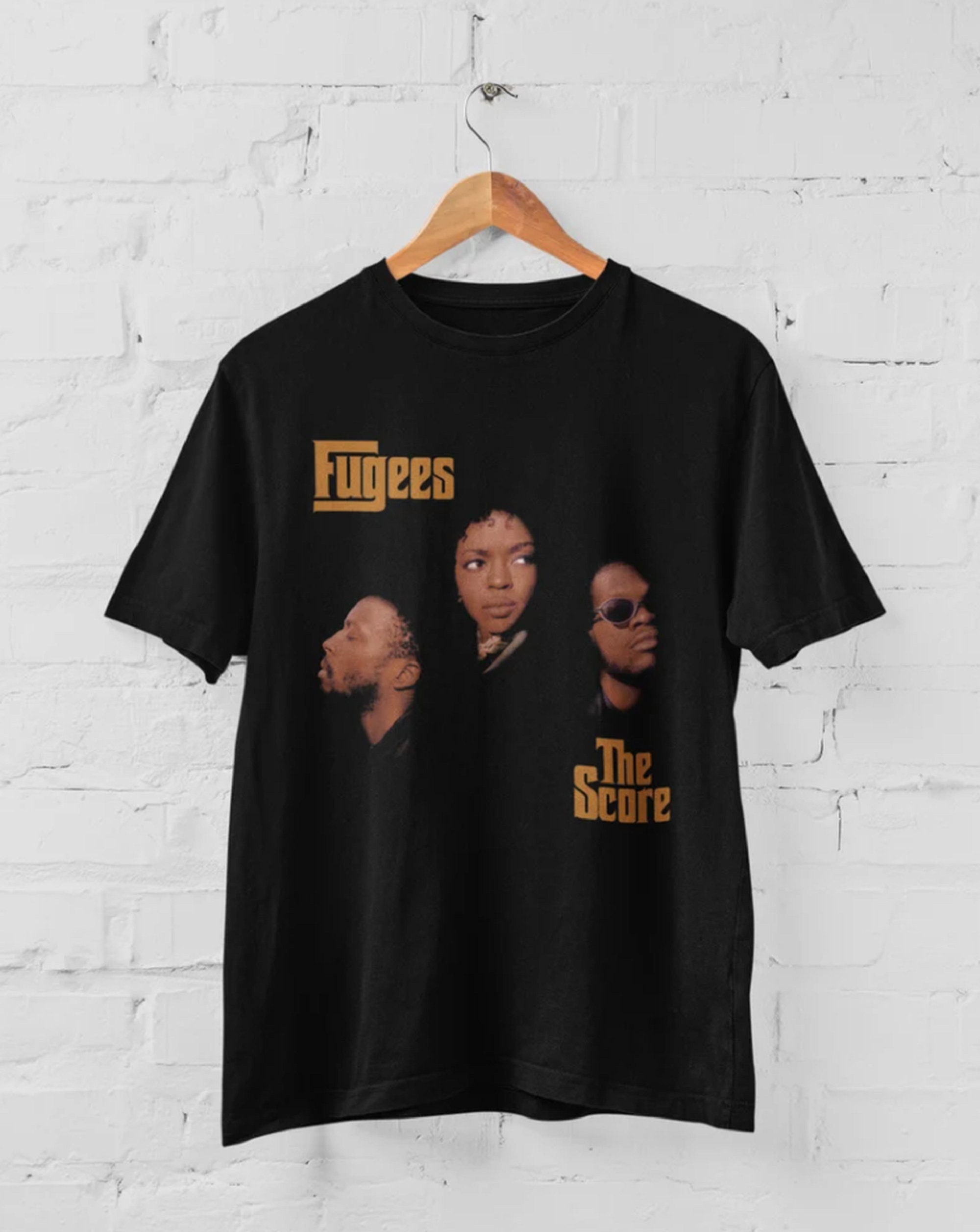 Discover The Fugees Inspired Lauryn Hill Graphic Tee Vintage 90's Album Cover Style T-Shirt in Black