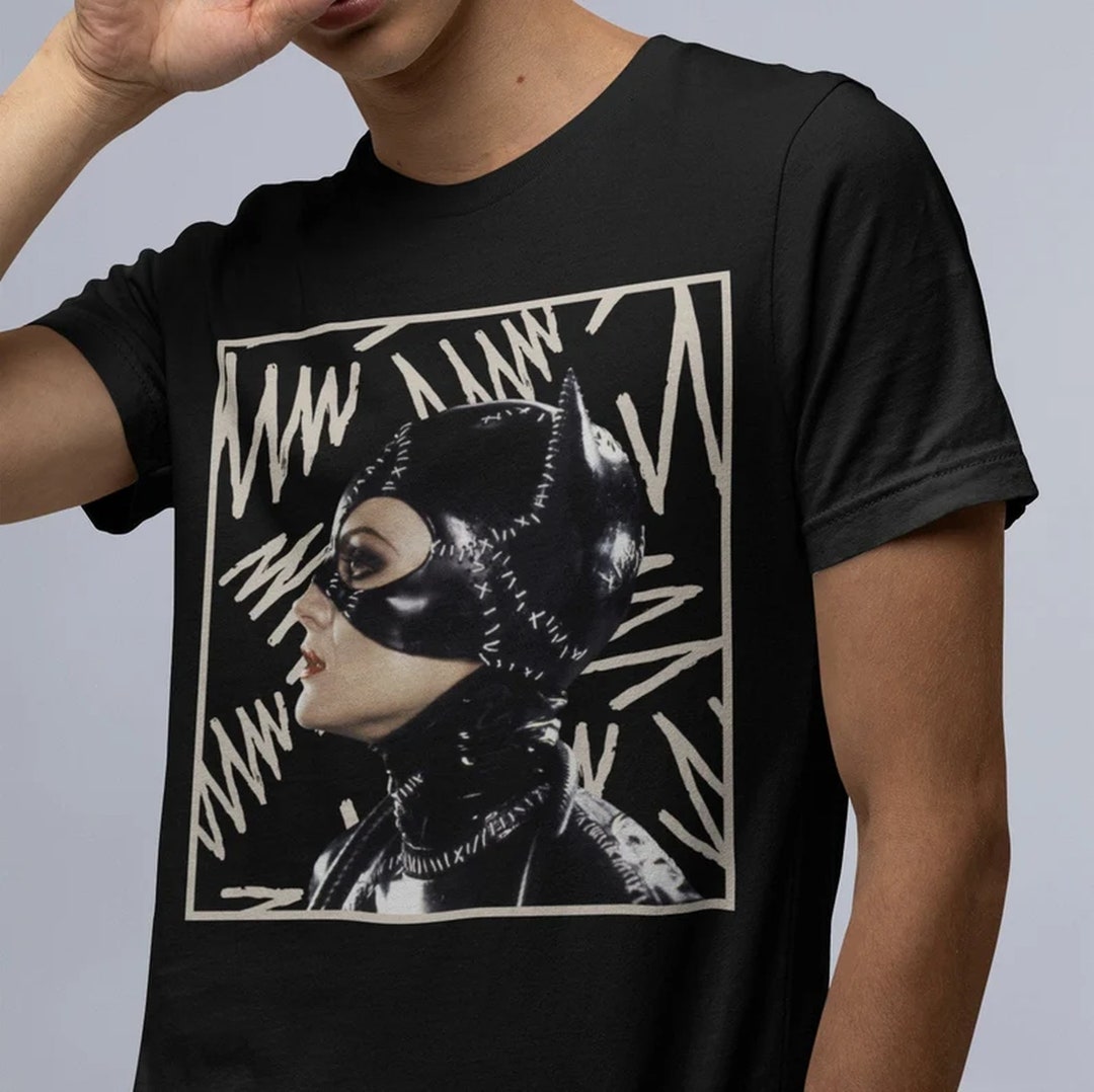 Catwoman Zigzag Tshirt 80s Tshirt Catwoman Shirt Michelle Etsy