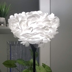 rose petal 71" floor lamp handmade, chandelier lamp. flower lamp, home decor, lighting