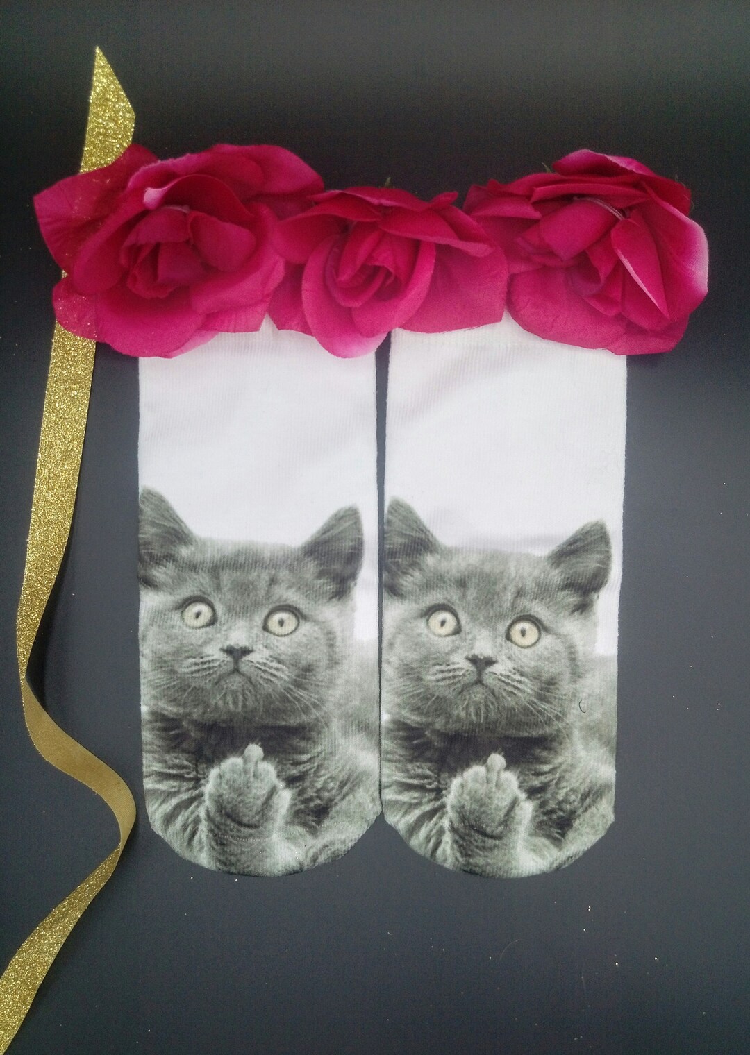 Rude Cat Socks Middle Finger Socks Middle Finger Cat Socks Etsy