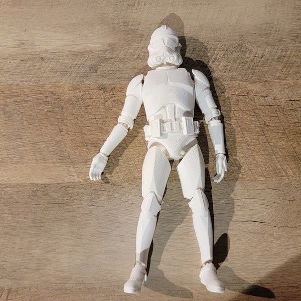 3D Printed Articulated Phase 2 Clone Trooper - Realistic