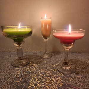 Margarita and Champagne Candles