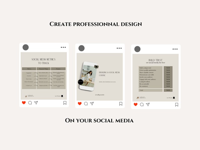 Social Media Manager Instagram Templates Marketing Templates Etsy